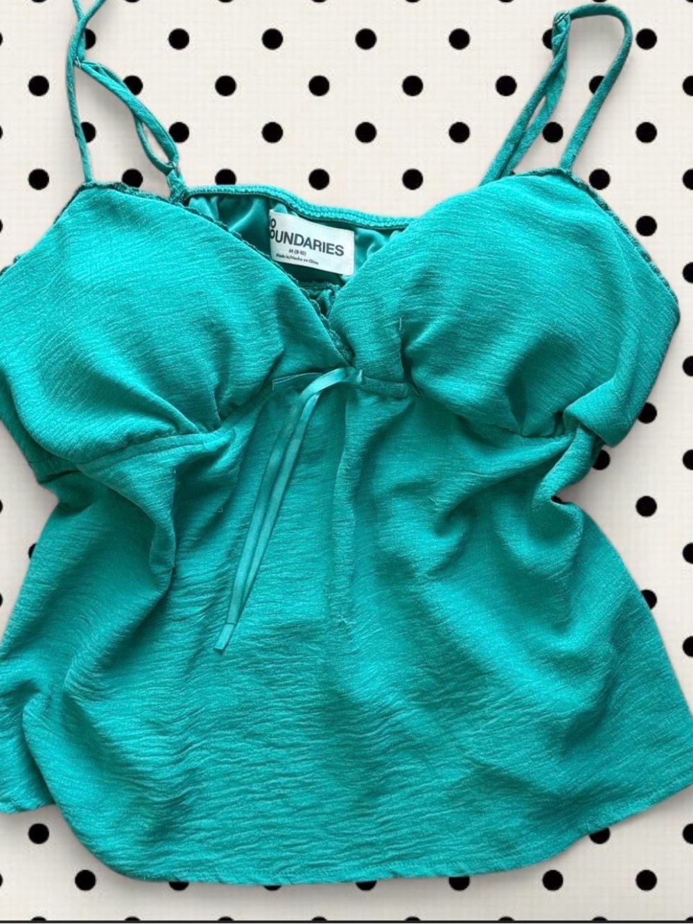 Women's Teal Camisole Tank Top